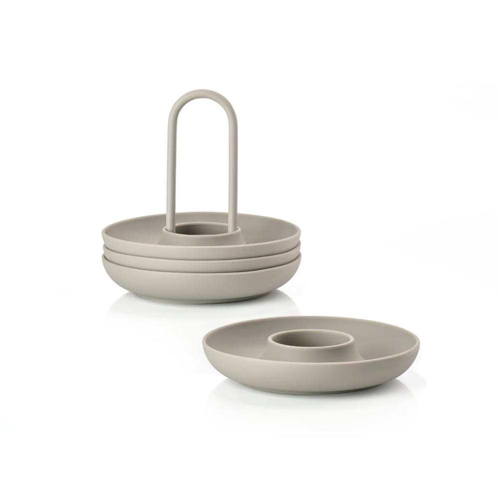 Set posa huevos - 4 pcs Gris2