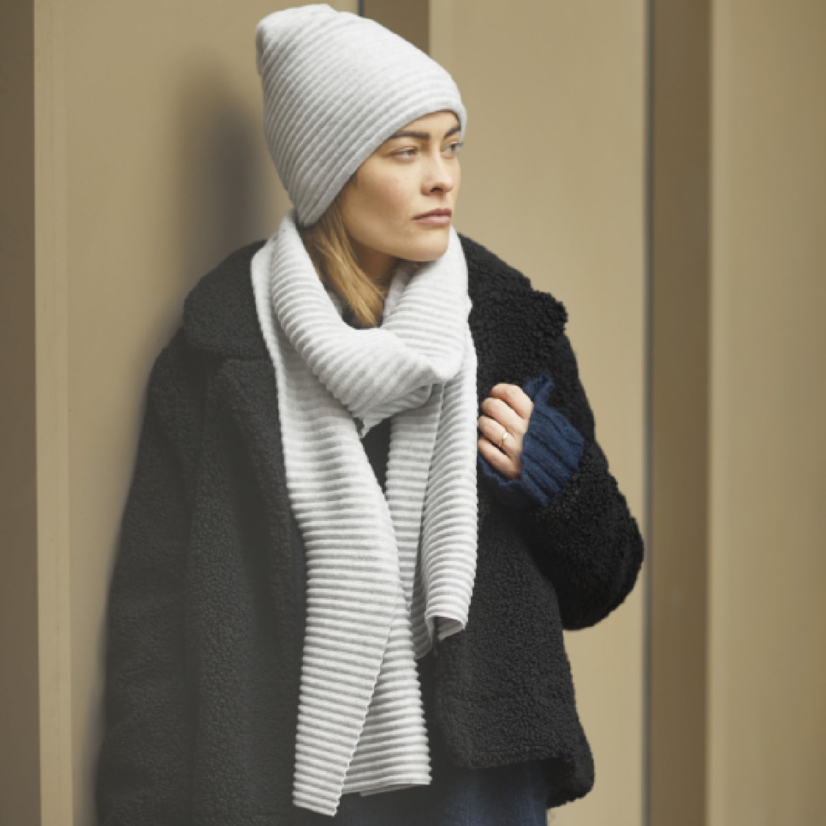Gorro de Lana - Gris Claro5