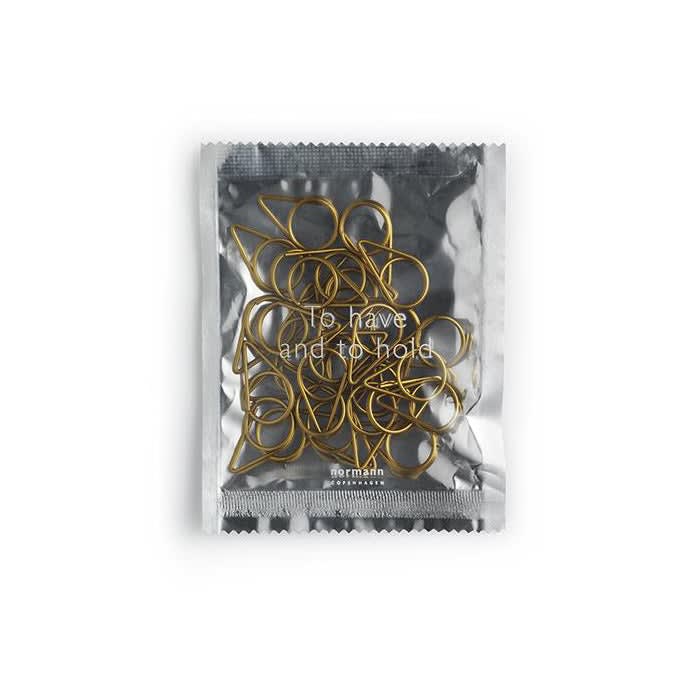 Clips de papel - 30 und. - Dorado1