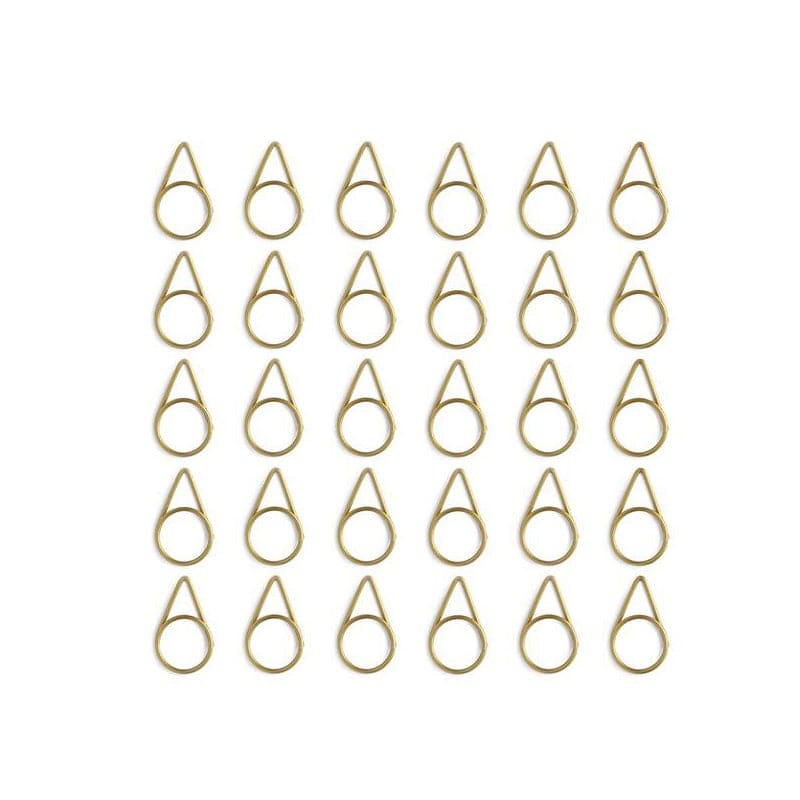 Clips de papel - 30 und. - Dorado2