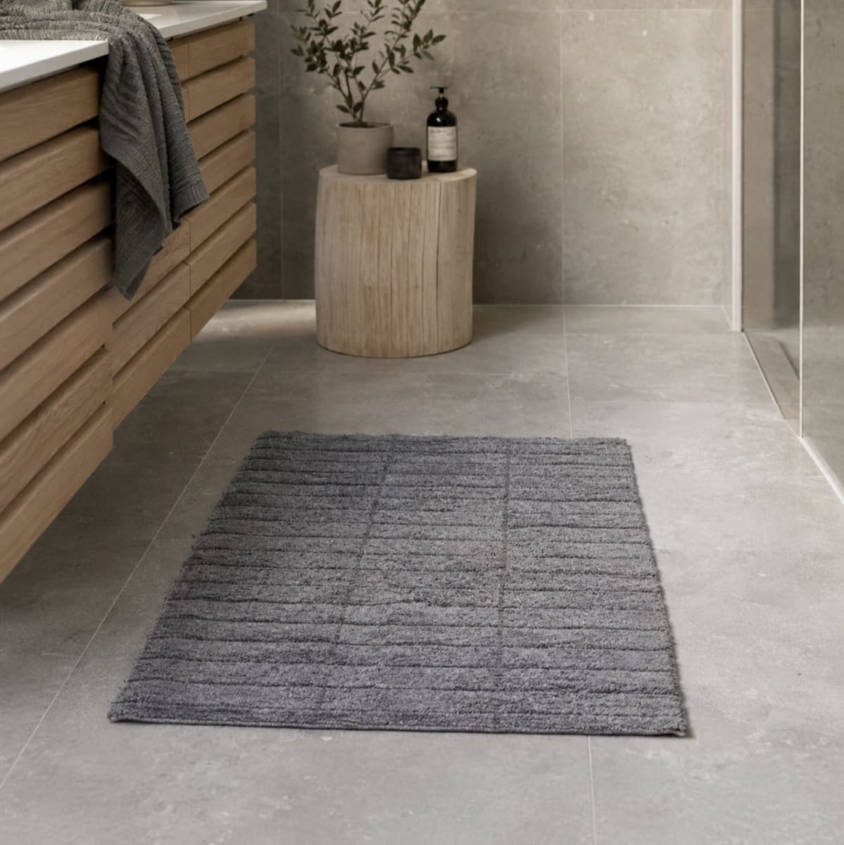Alfombra de baño - Gris1