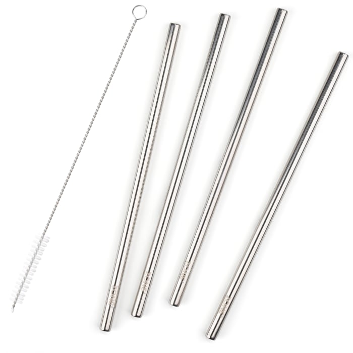 Bombilla 21,5 cm Rocks - Acero Pulido 4 Uds.1