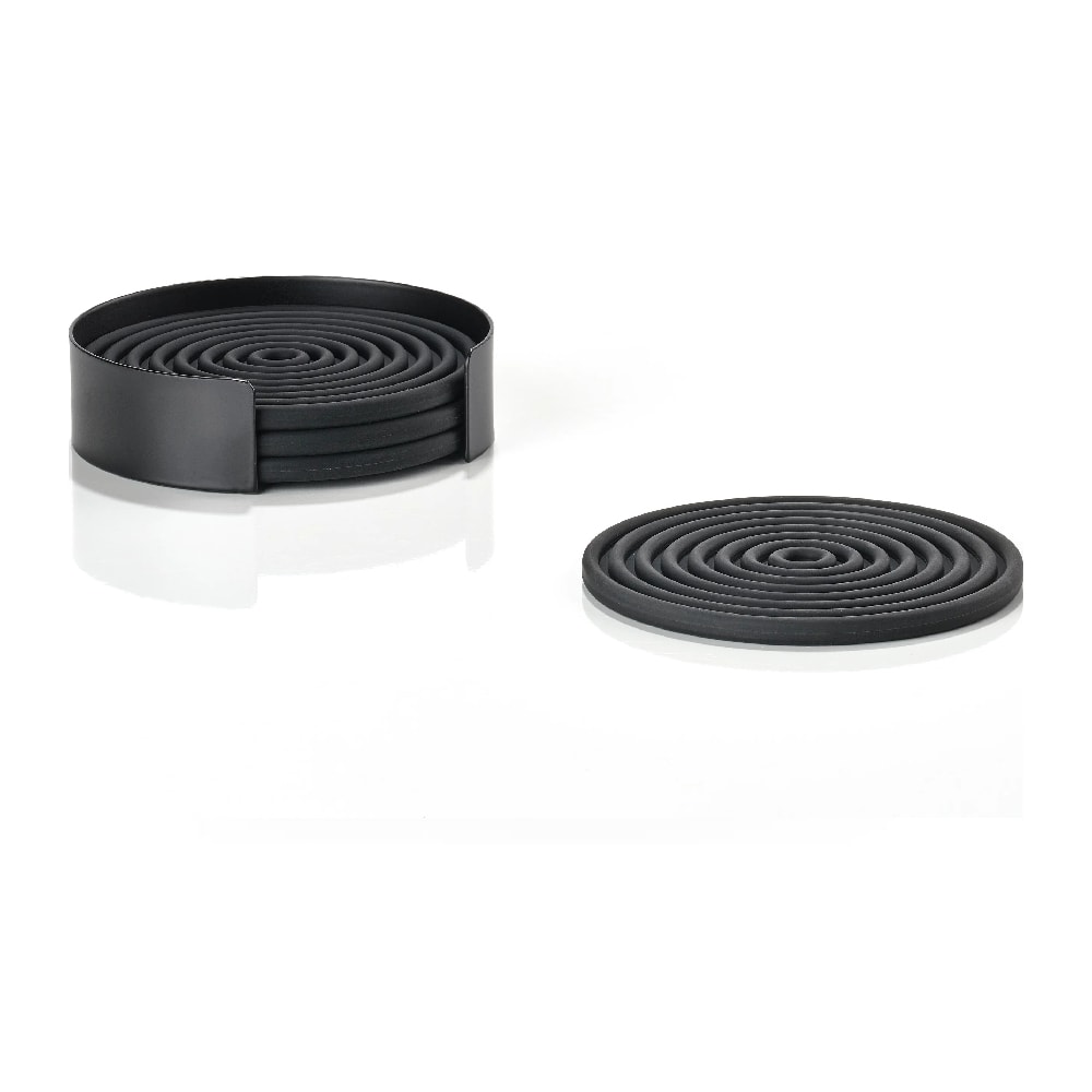 Posavasos Rocks 4 uds - Negro1