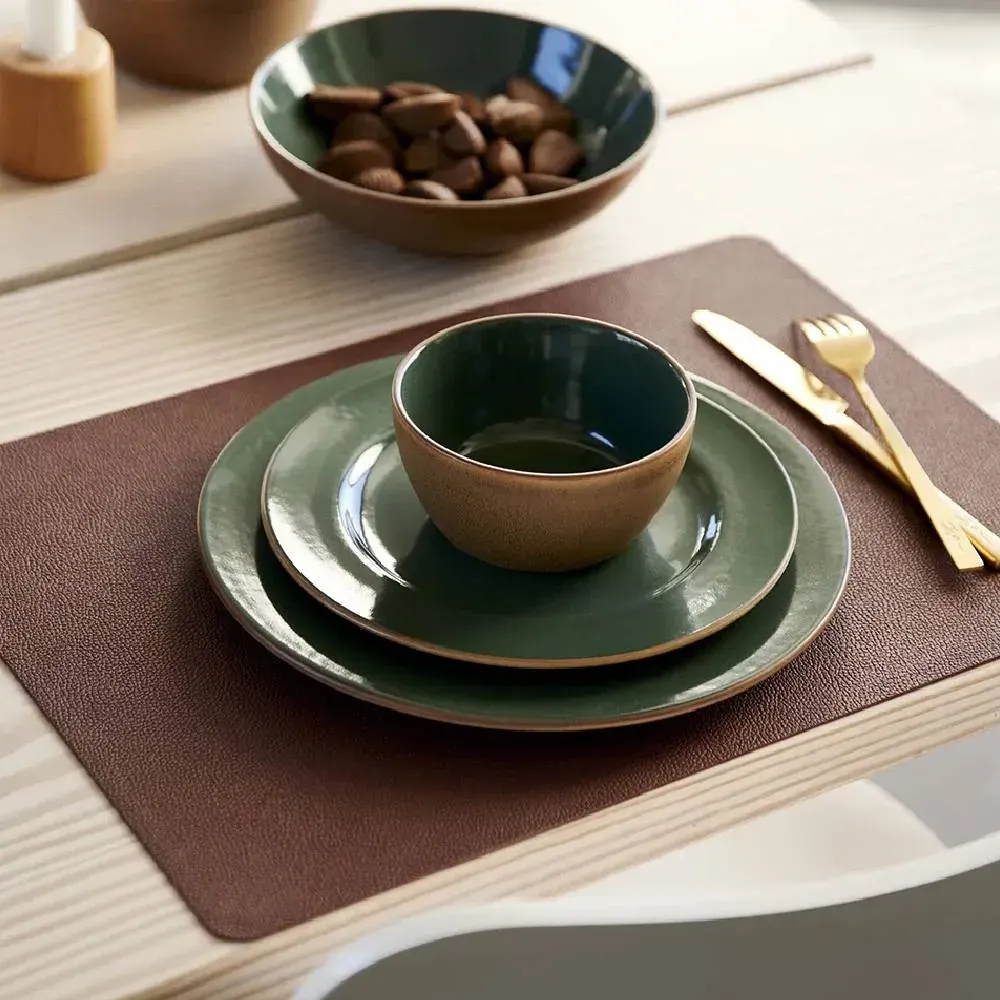 Individual - Verde/Marron oscuro - 4 pcs4