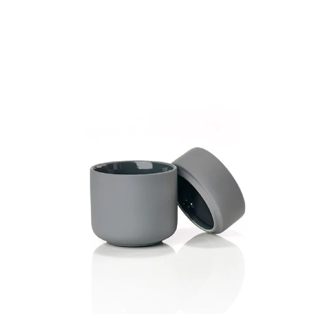 Vaso con tapa Ume - Gris3
