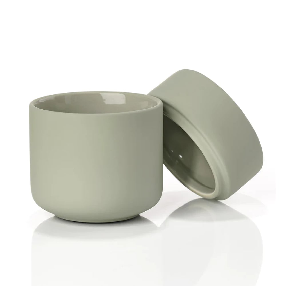 Vaso con tapa Ume - Verde Eucalipto3