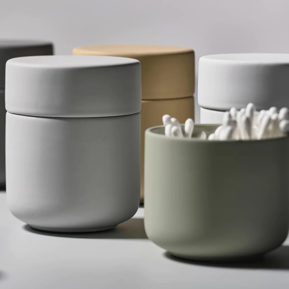 Vaso con tapa Ume - Verde Eucalipto1