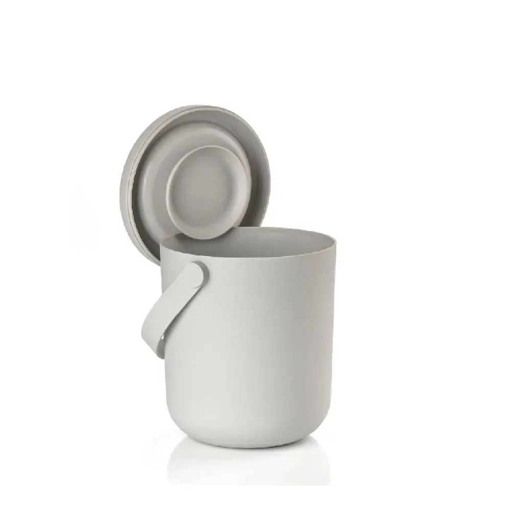Basurero Circular - Gris Claro5