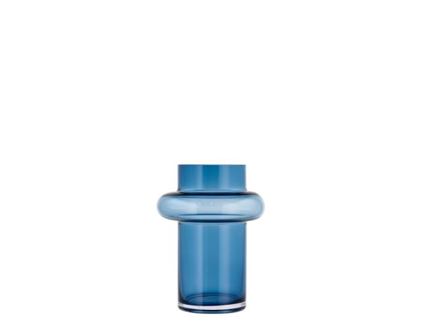 Jarrón tubo de cristal Lyngby - 20 cm - Azul1