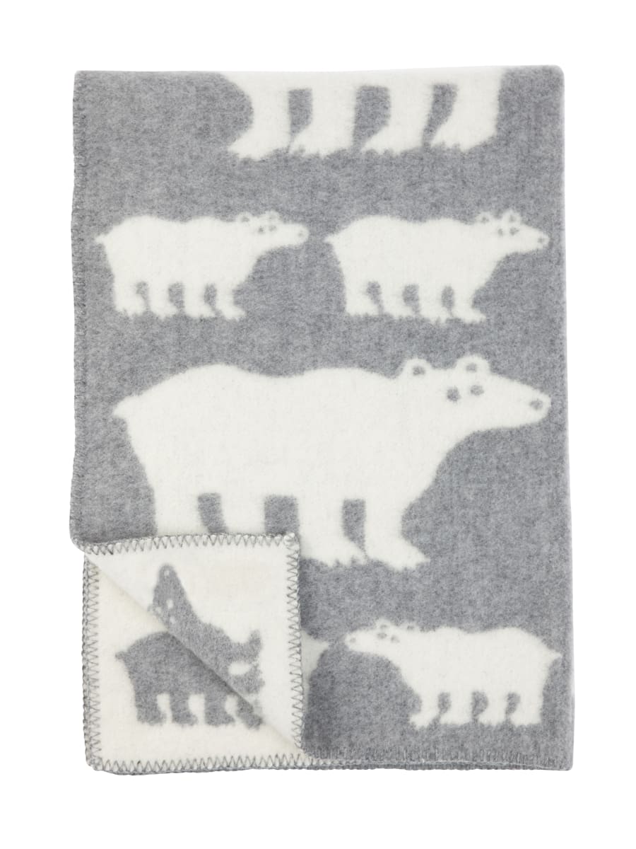 Manta Oso Polar - Gris pequeña2