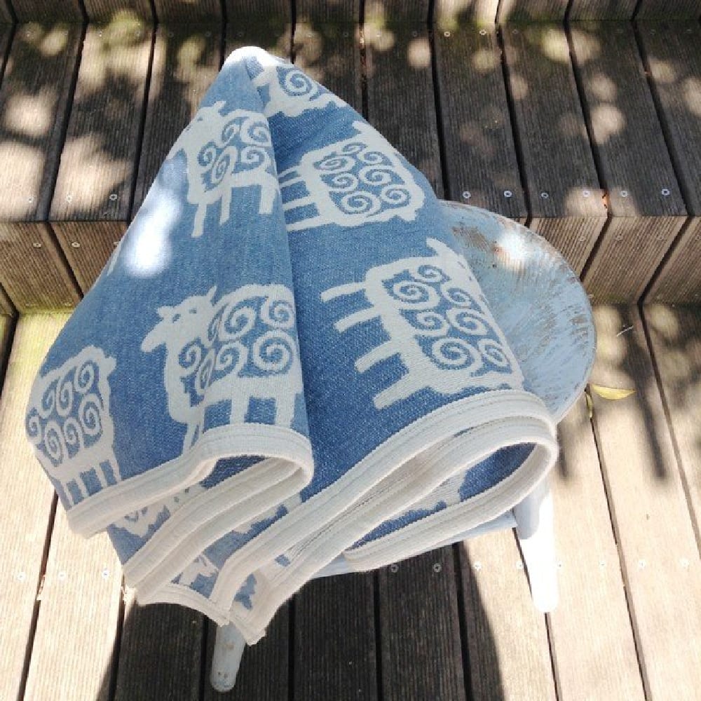 Sheep - Chenille - Azul1