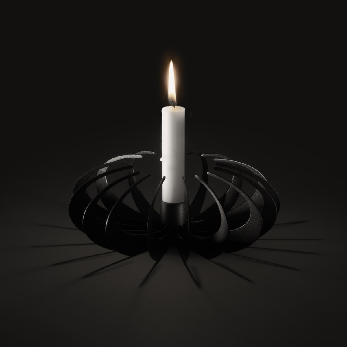 Candelabro Shadow - Negro2