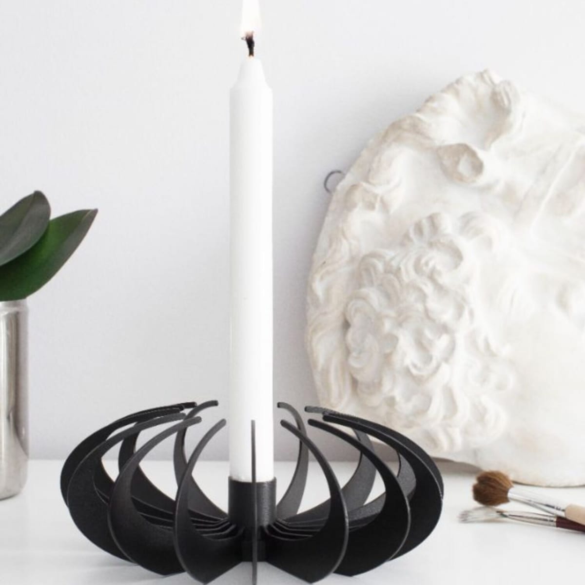 Candelabro Shadow - Negro3