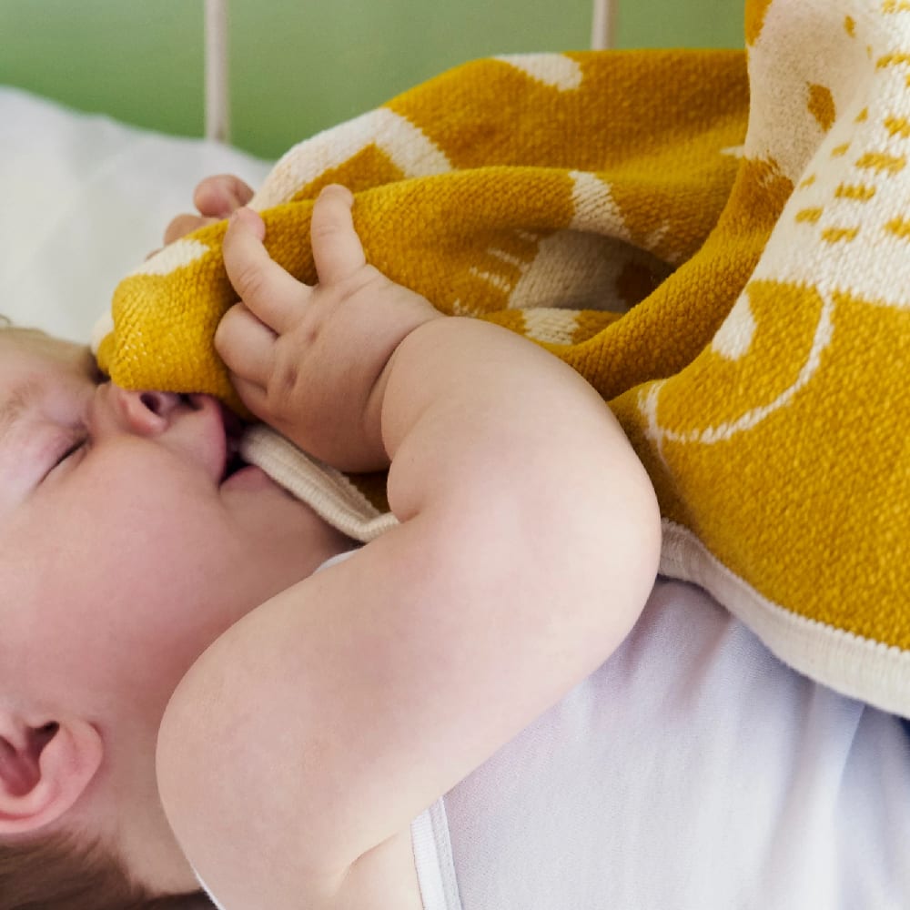 Buddies - Chenille - Amarillo - Manta Niños1