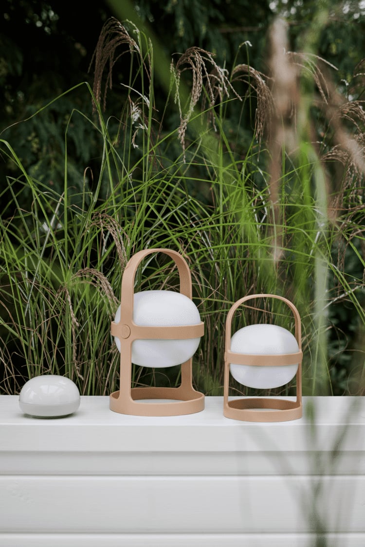 Lámpara solar circular Soft Spot - 25 cm - Wheat5
