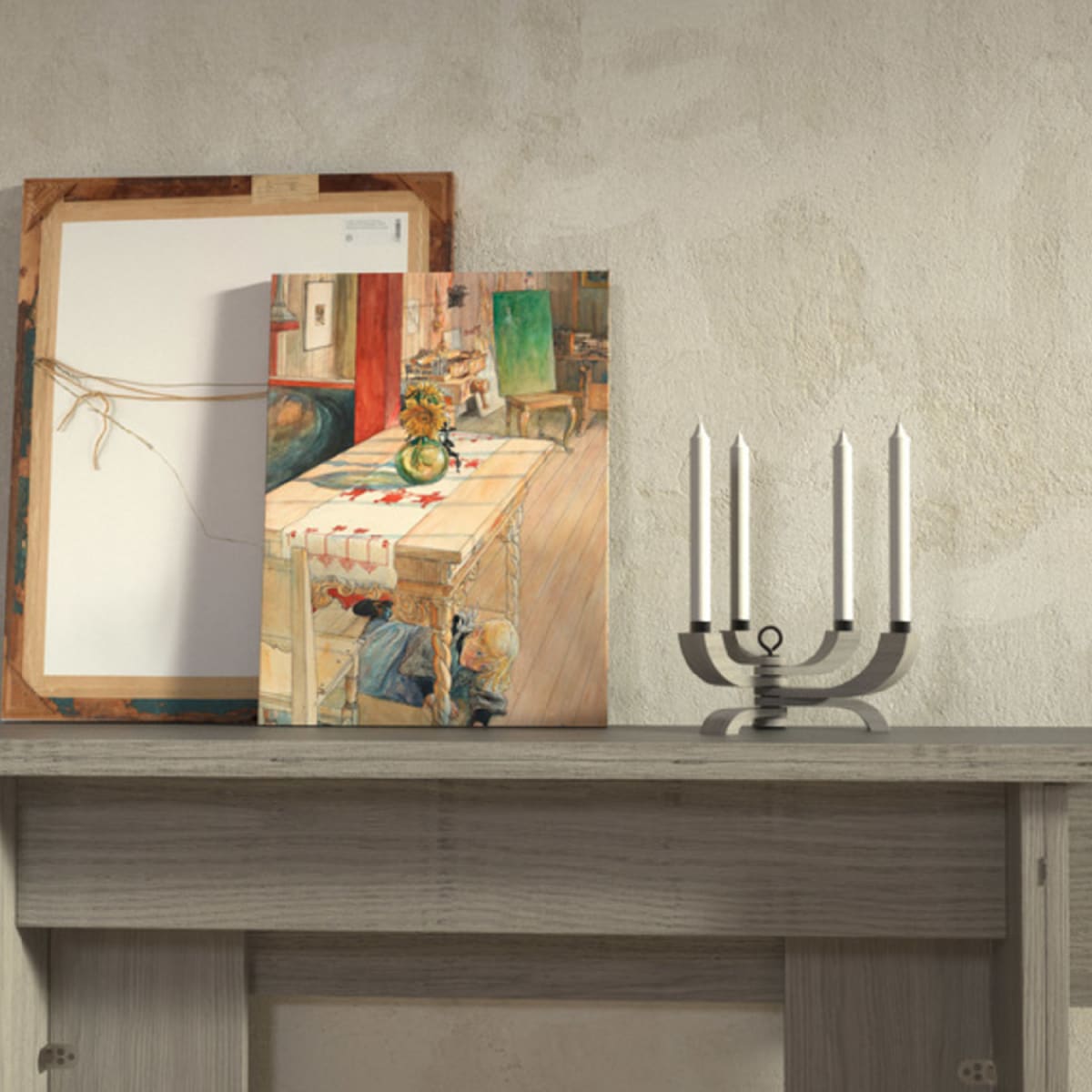 Candelabro Nordico - 4 brazos - Gris4