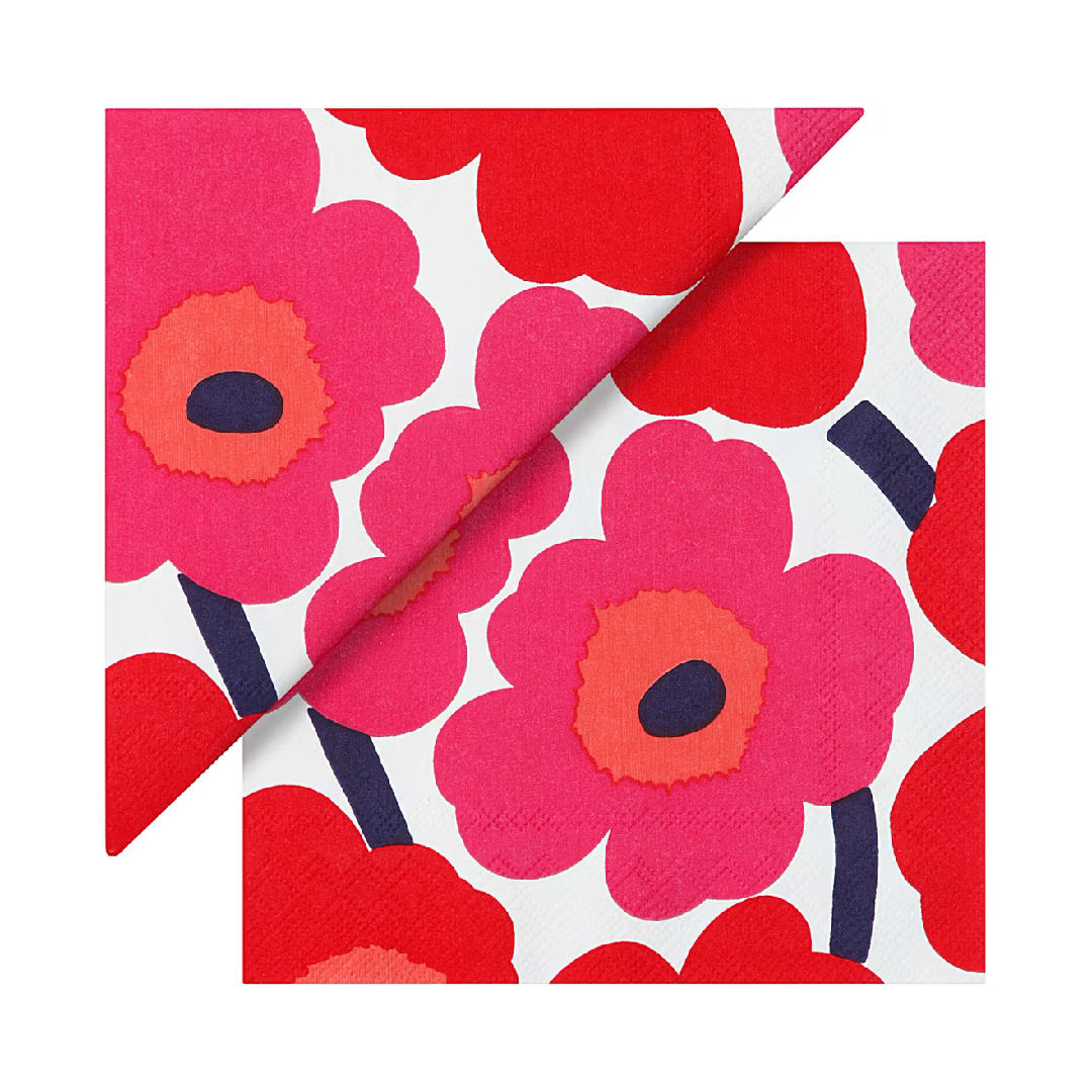Servilleta - Unikko - Rojo2