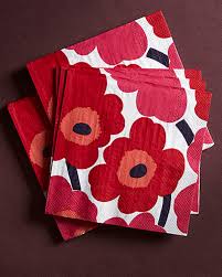 Servilleta - Unikko - Rojo4