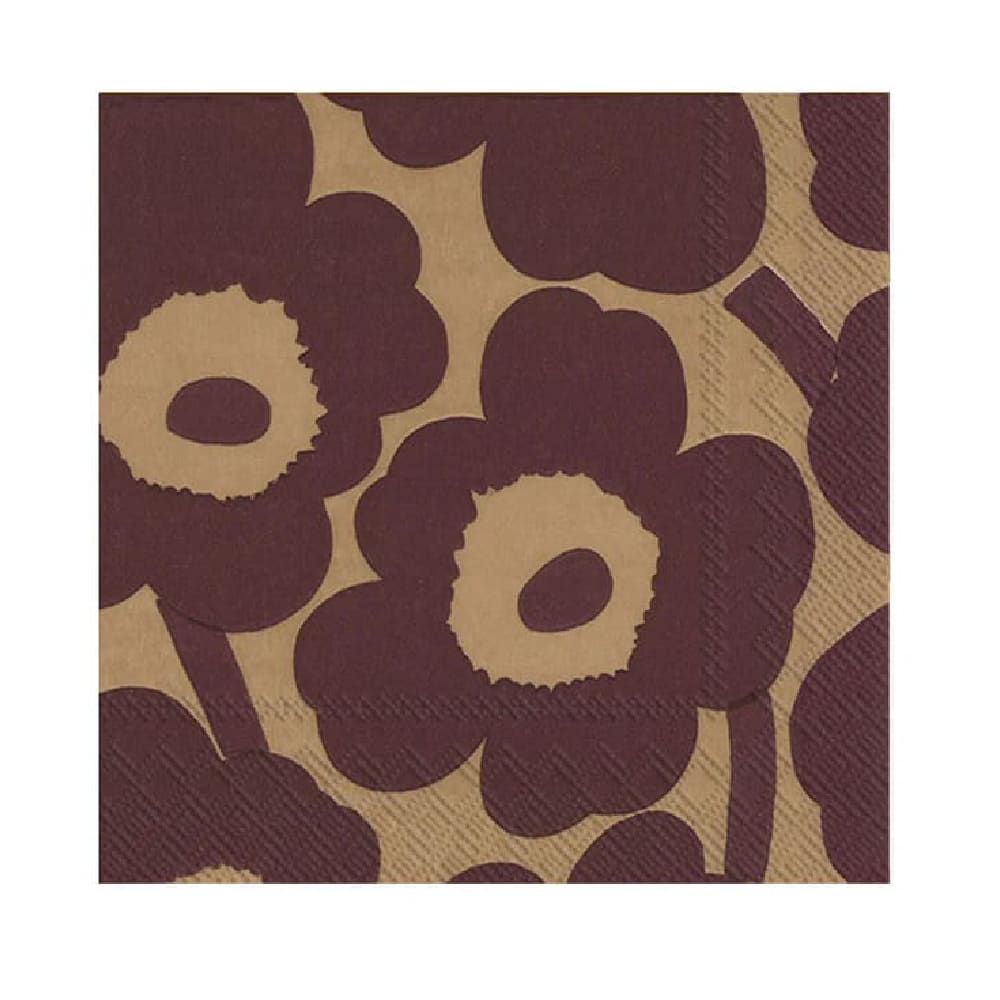 Servilleta - Unikko Lino/Burdeo1