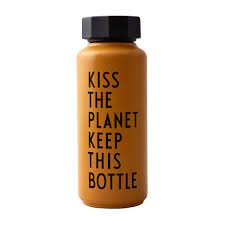 Botella Termica - Kiss the planet - Mostaza1