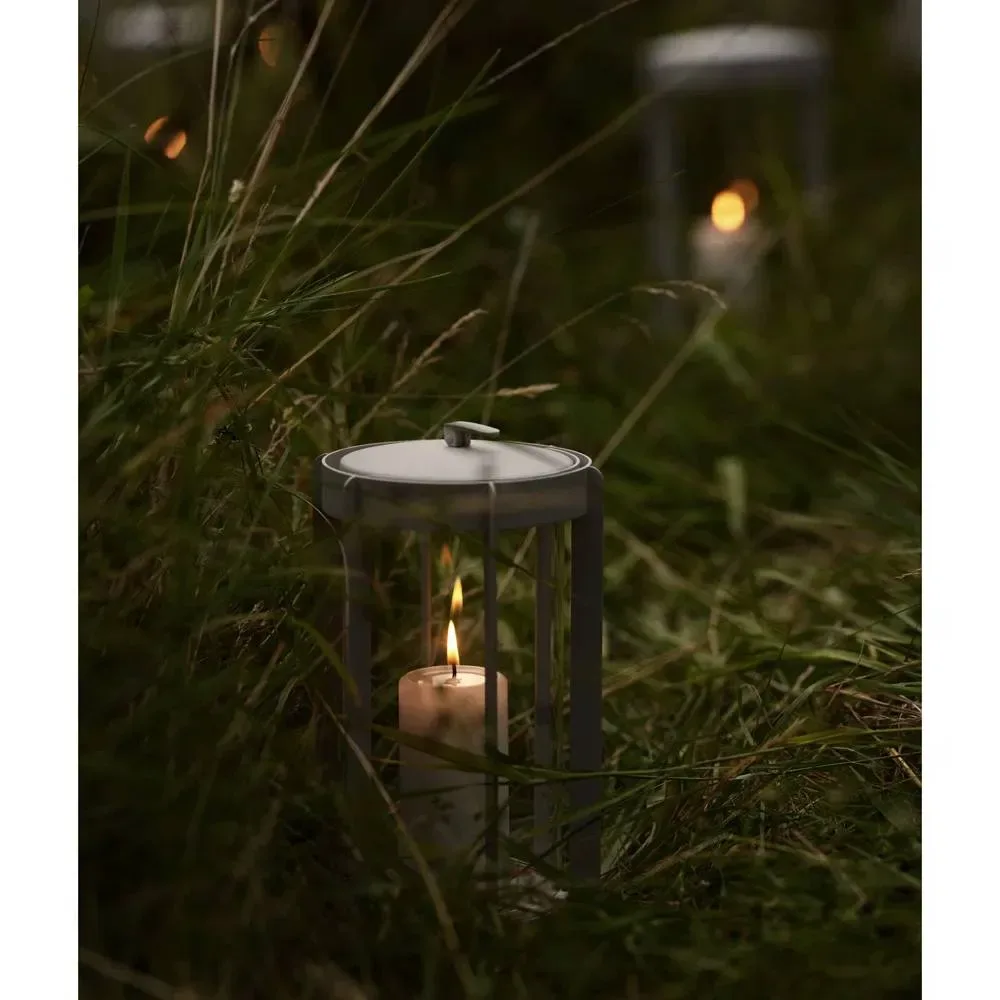 Farol Firefly - Portavela bajo - Gris Claro5