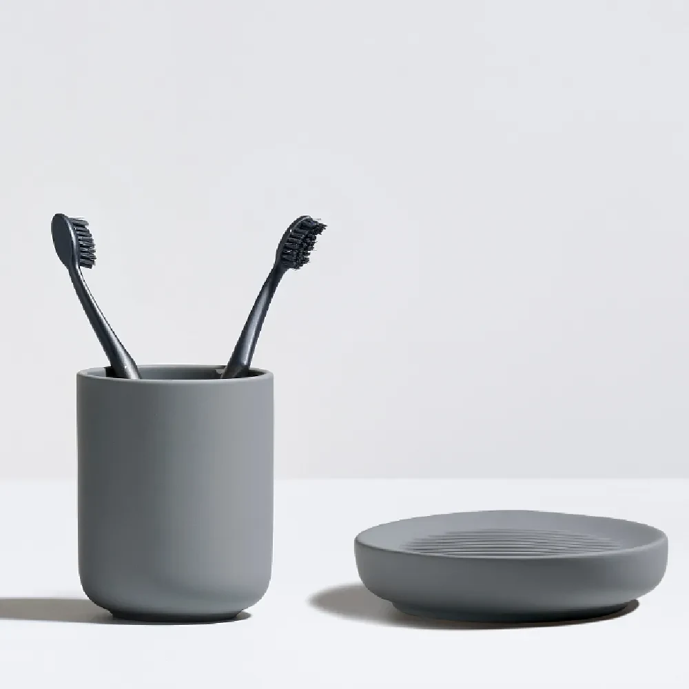 Vaso para cepillo de diente Ume - Gris1