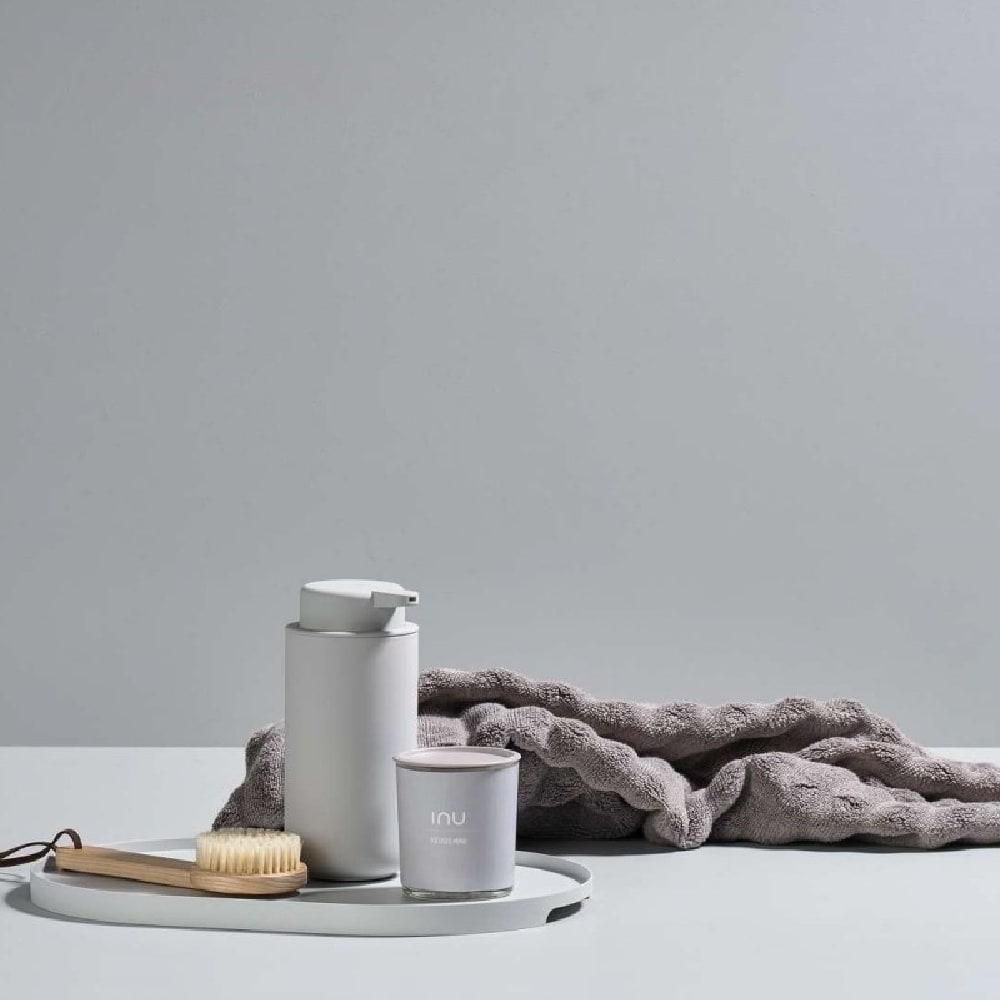 Bandeja Singles - 35 cm redonda - Gris claro2