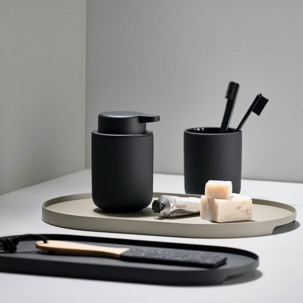 Bandeja Singles - 16 cm Ovalada - negro2