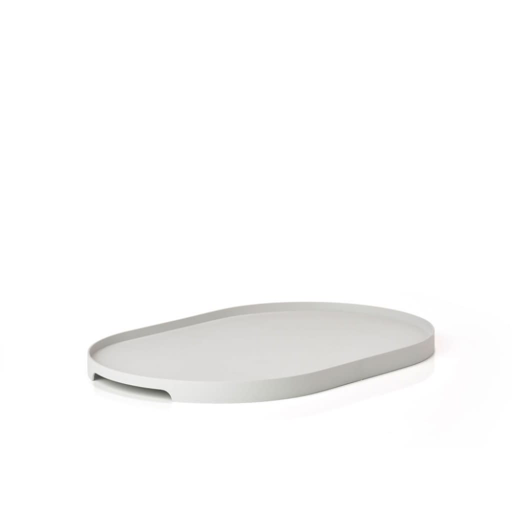 Bandeja Singles - 23 cm Ovalada - Gris Claro6