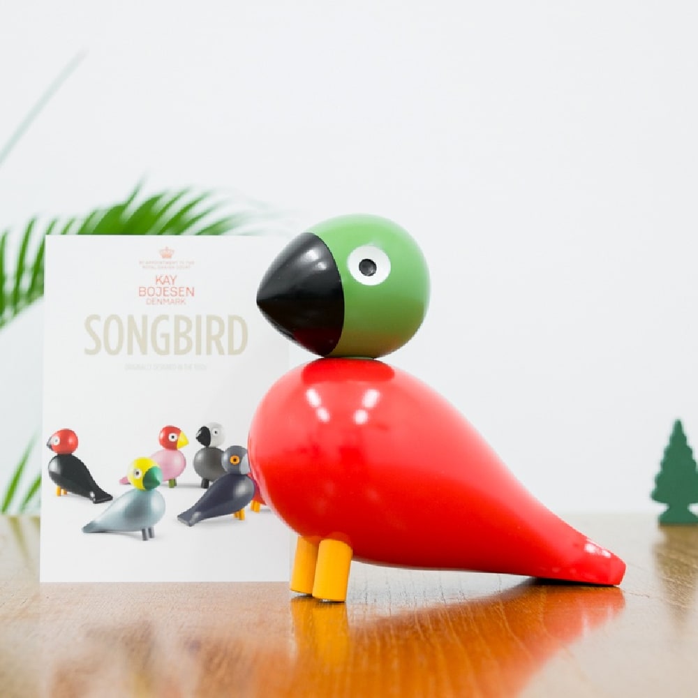 Kay Bojesen Songbird Pop Red/Green3