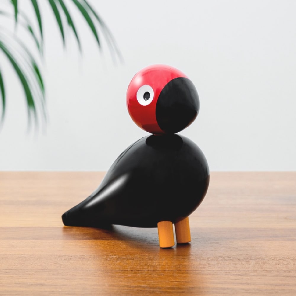 Kay Bojesen Songbird Peter Black/Red2