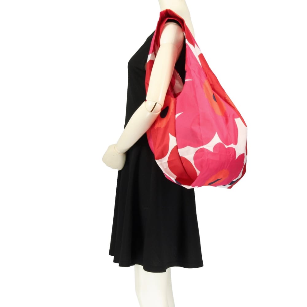 Bolso Plegable - UNIKKO - Blanco/rojo3