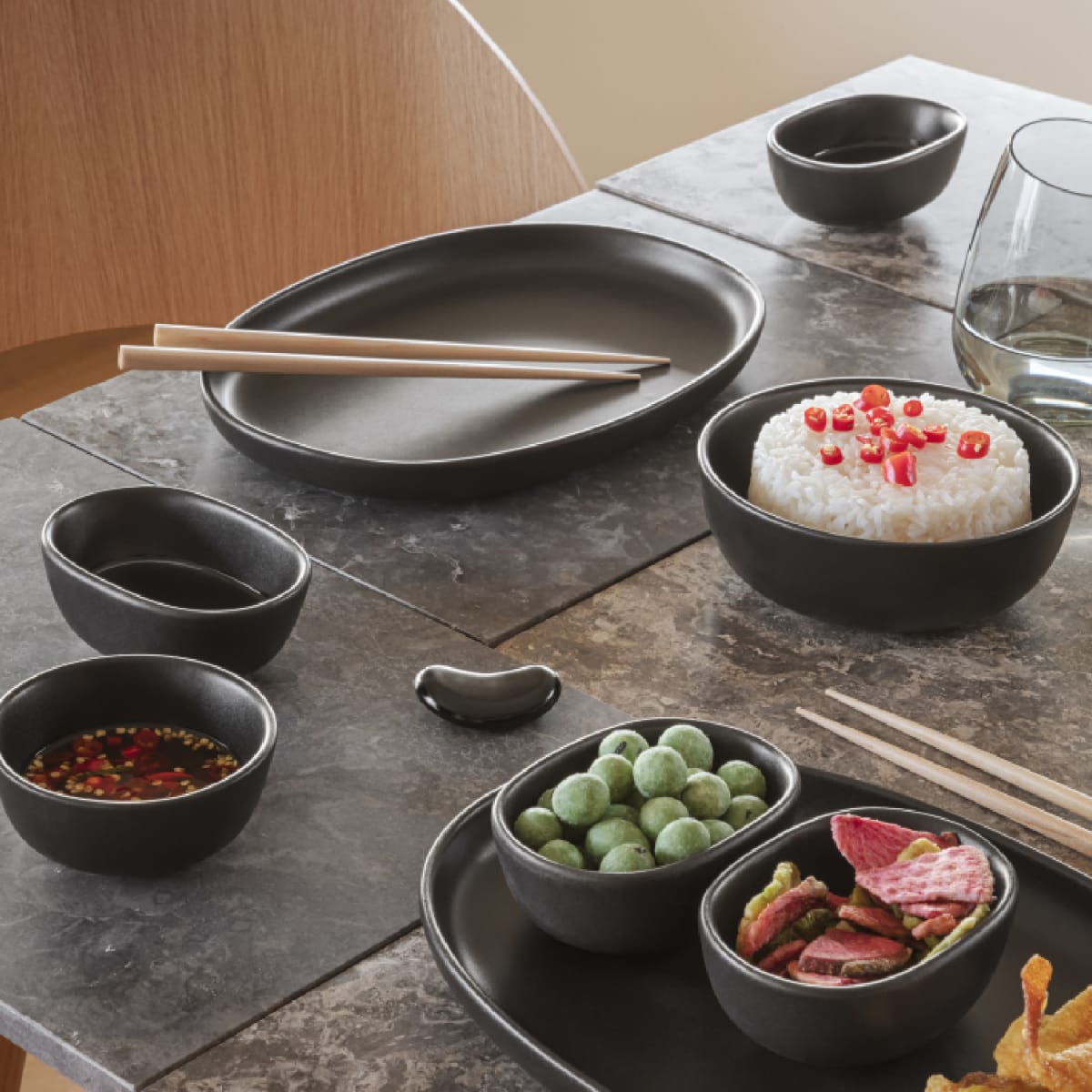 Fuente ovalada de cocina nórdica - 36 cm5