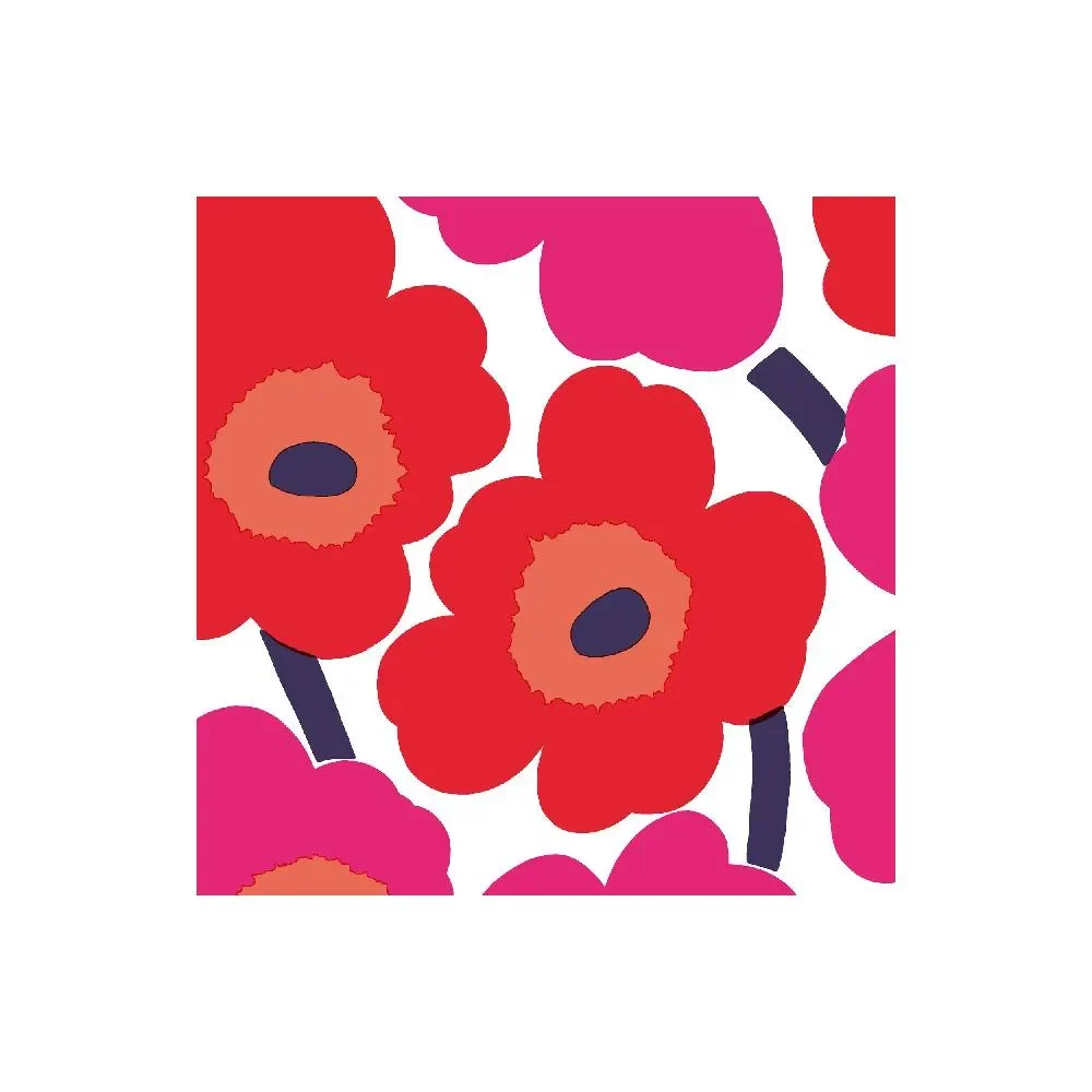 Servilleta de Cóctel - Unikko - Rojo1