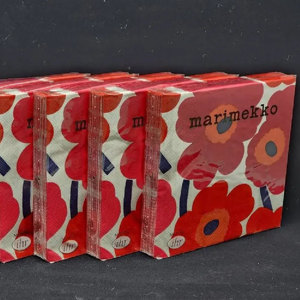 Servilleta de Cóctel - Unikko - Rojo4