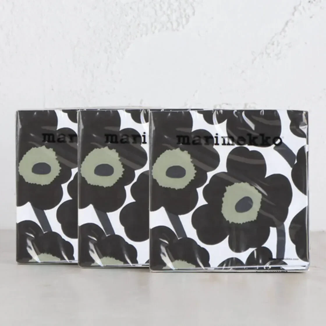 Servilleta de Cóctel - Unikko -  Negro3