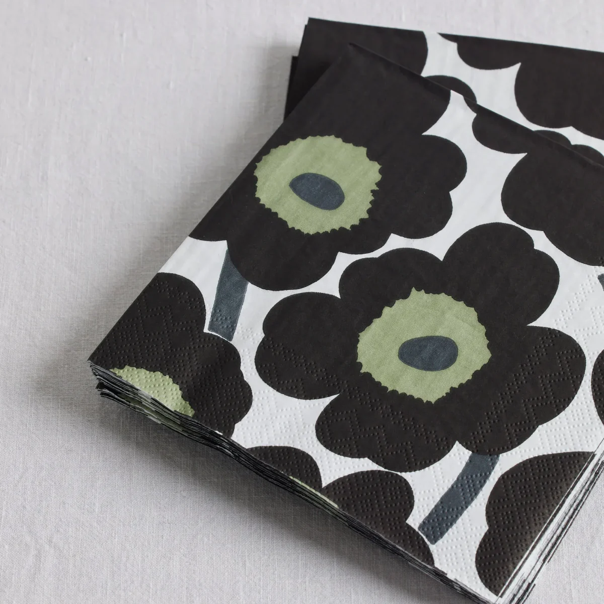 Servilleta de Cóctel - Unikko -  Negro4