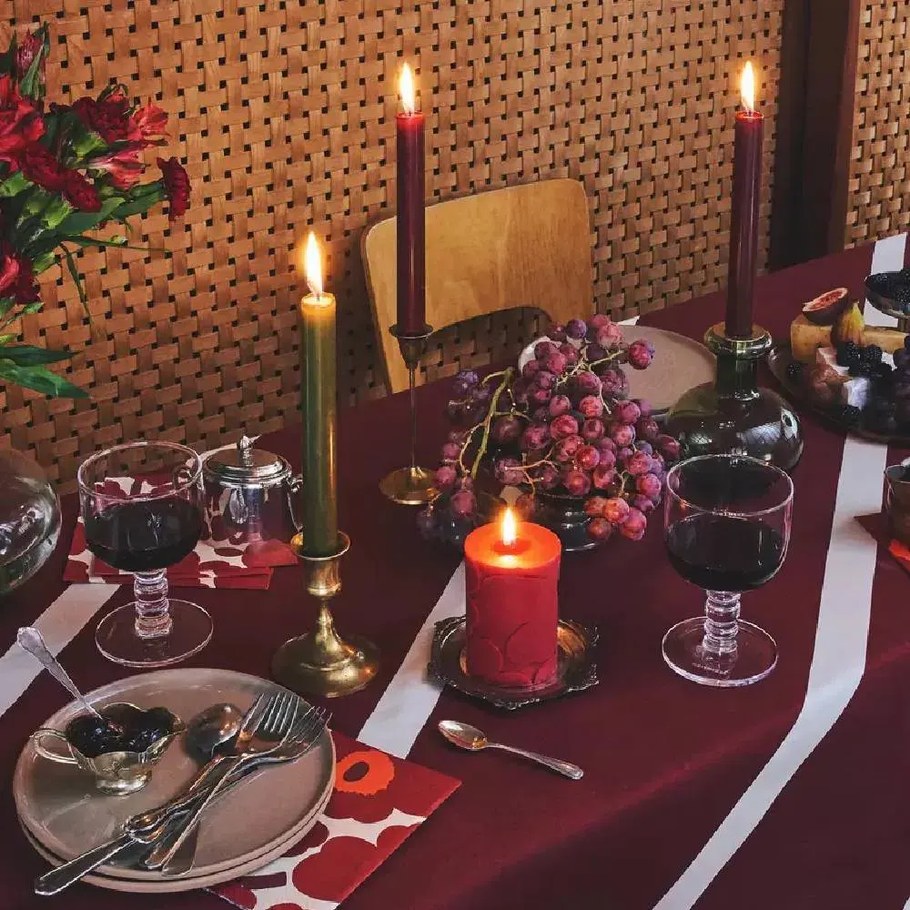 Vela Marimekko pequeña - Roja2
