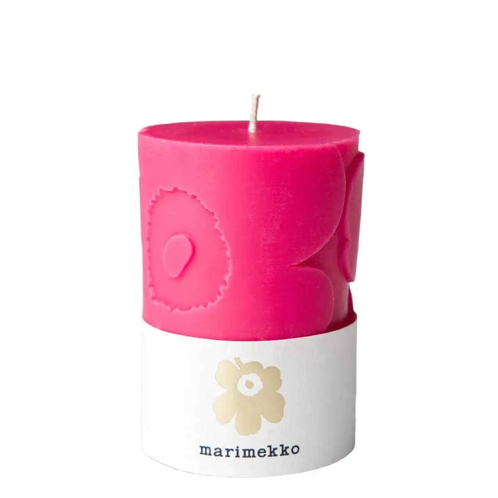Vela Marimekko pequeña - Rosada1