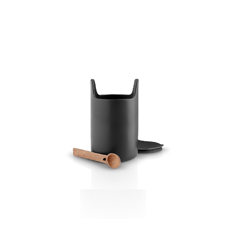 Contenedor con cuchara - H20 - Negro2