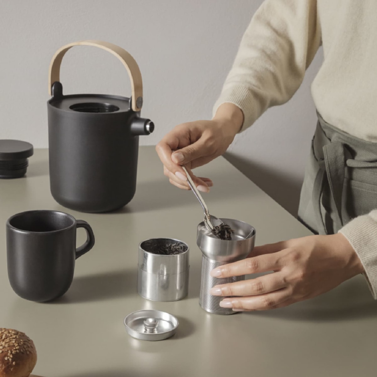 Termo para el Té de cocina nórdica - Negro5