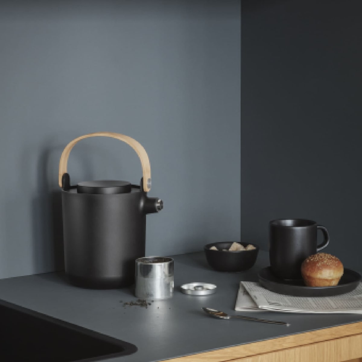 Termo para el Té de cocina nórdica - Negro6