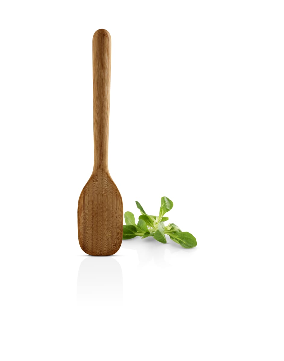 Cuchara para servir de cocina nórdica grande de bambú2