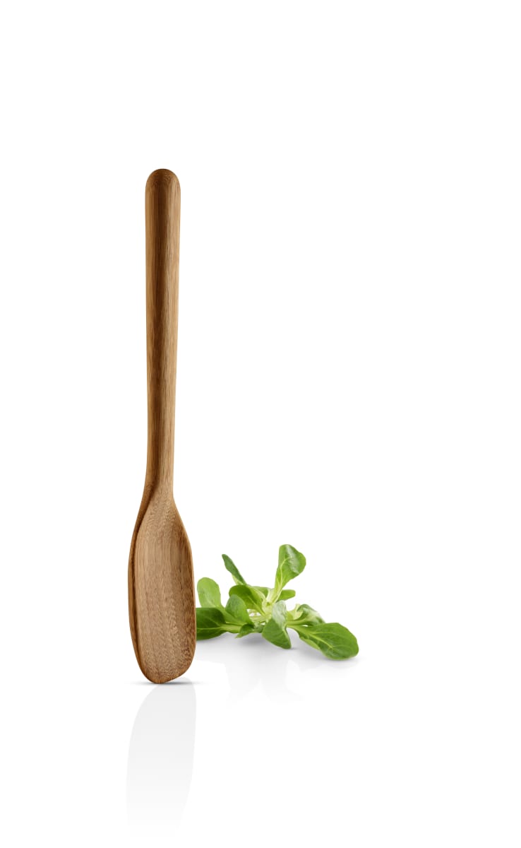 Cuchara para servir de cocina nórdica grande de bambú3