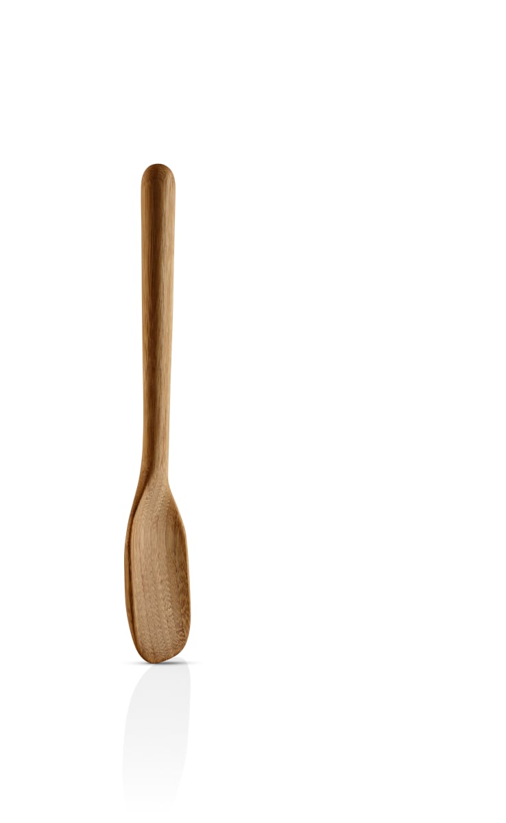Cuchara para servir de cocina nórdica grande de bambú4