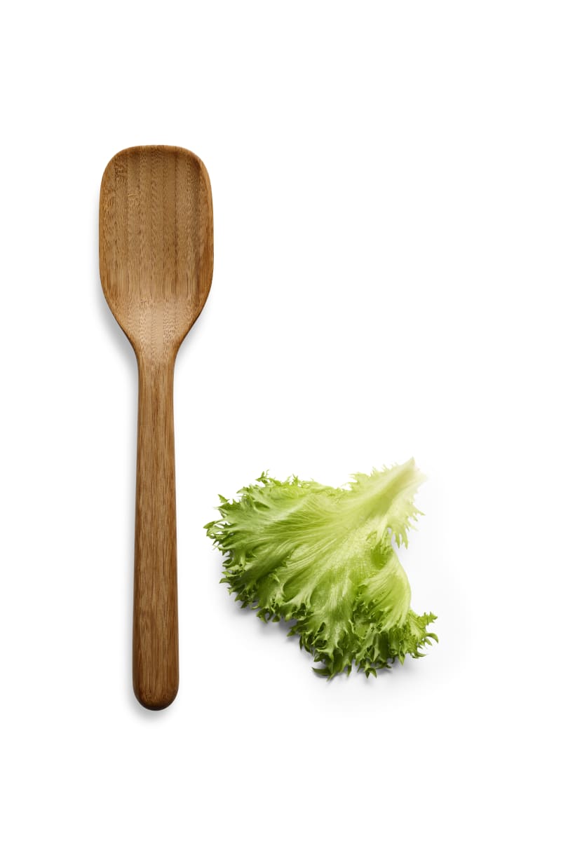 Cuchara para servir de cocina nórdica grande de bambú5