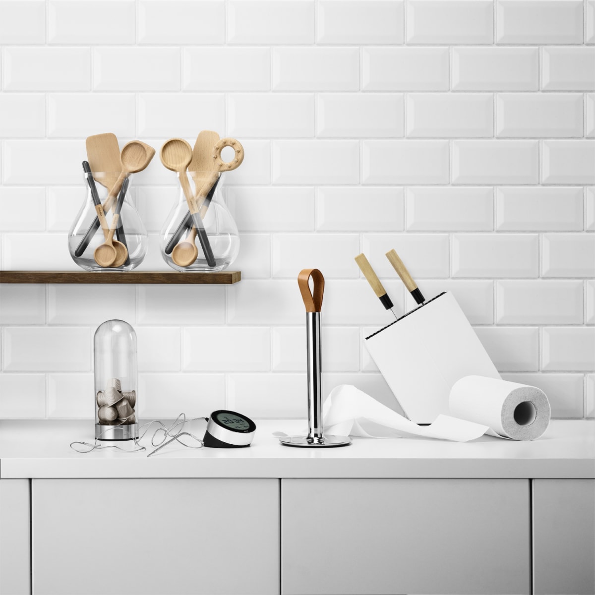 Portarrollos de cocina Nordica - Plateado4