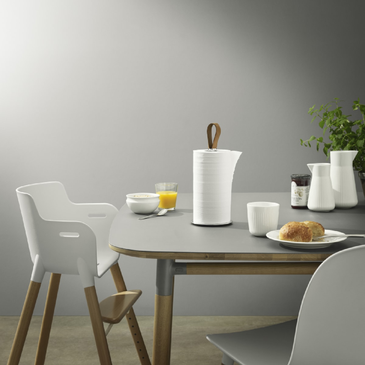 Portarrollos de cocina Nordica - Plateado5