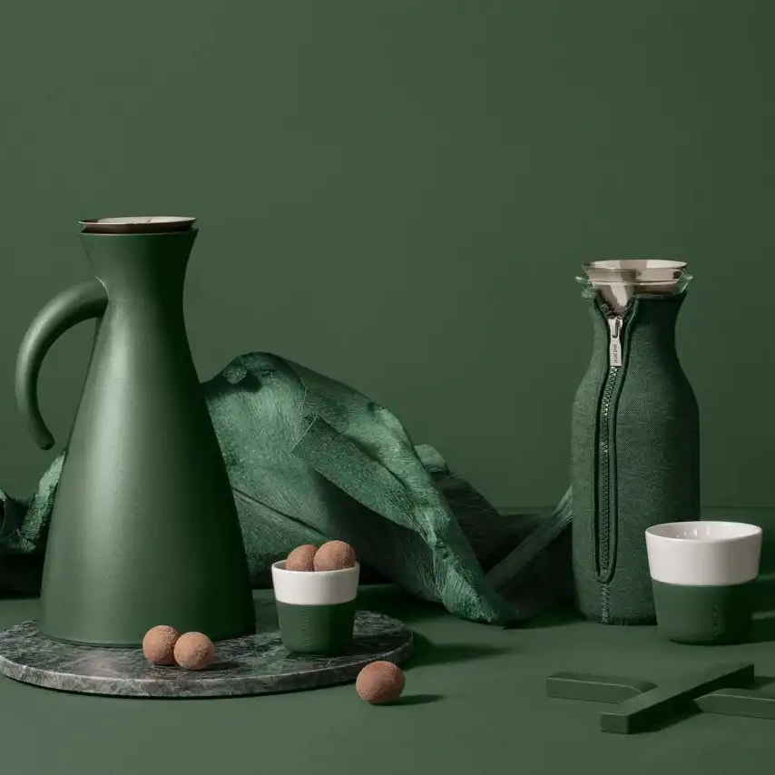 Jarra de agua con Funda - Verde Esmeralda1