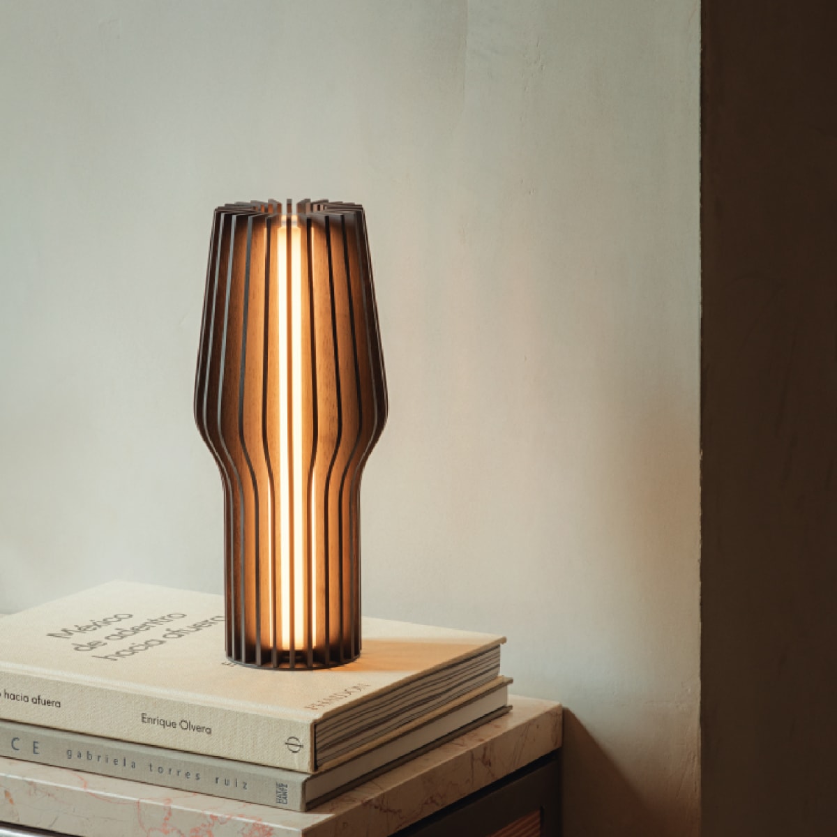 Lámpara Radiant LED - Roble Ahumdo6